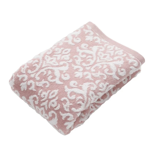 OKPOLO 台灣製造厚磅希爾頓紋大浴巾-灰淺蓮1條入(厚實