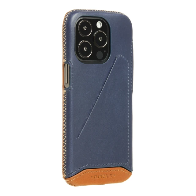 n max n iPhone14 Pro 經典系列全包覆手機皮套-海軍藍(AP-14PR-7503)