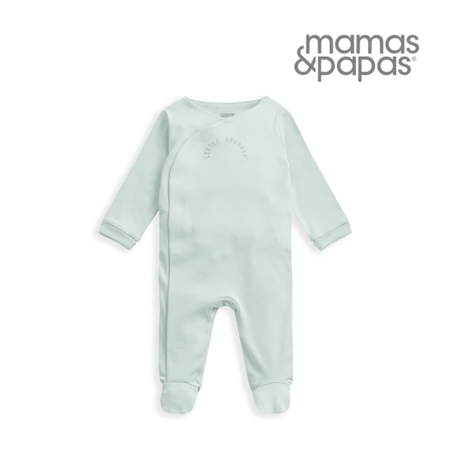 Mamas & PapasMamas & Papas 小男孩-斜襟連身衣-薄荷綠(4種尺寸可選)