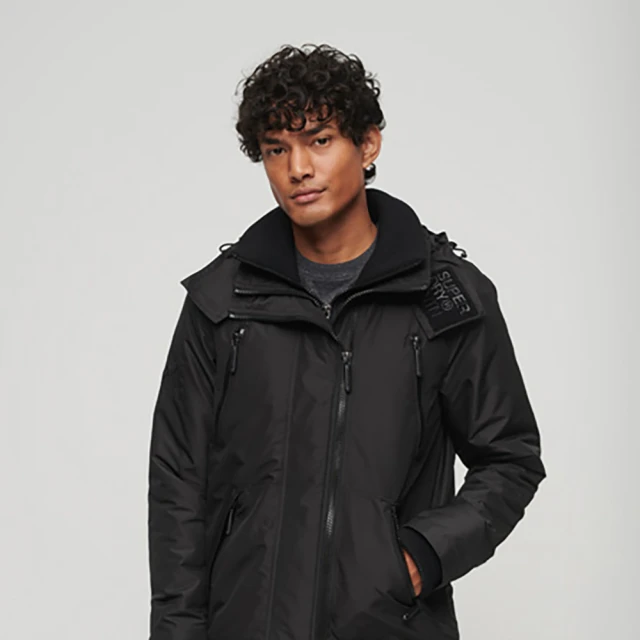 Superdry 男裝 長袖外套 防風防潑水 MOUNTAIN WINDCHEATER(黑)