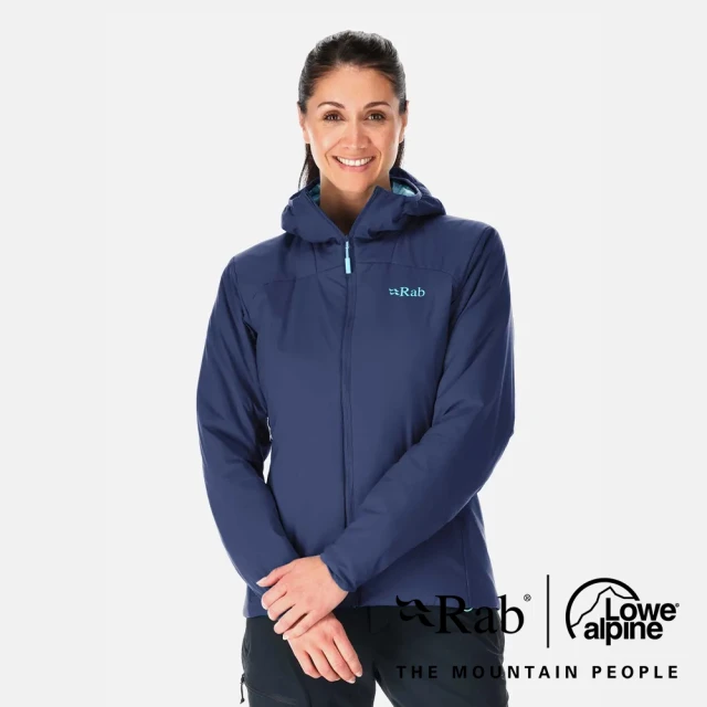 RABRAB Xenair Alpine Light Jacket Wmns 輕量防風透氣化纖連帽外套 女款 深墨藍 #QIP02