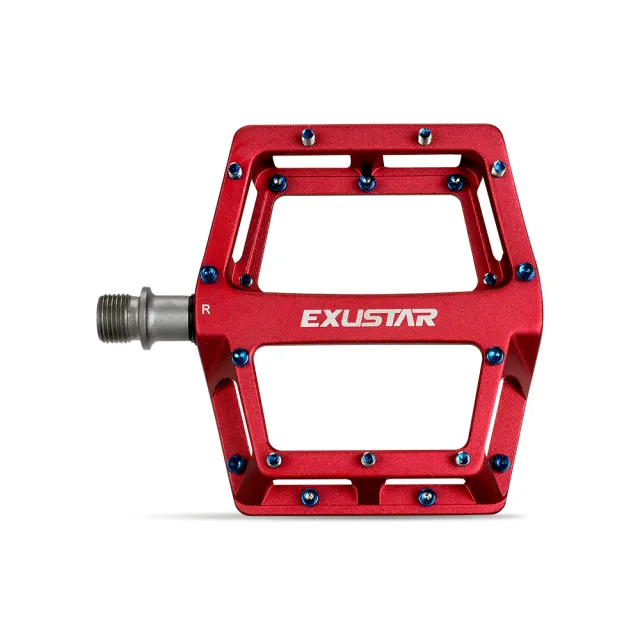 【EXUSTAR】E-PB536-RD登山車踏板(紅)