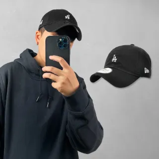 【NEW ERA】帽子 Classic MLB 洛杉磯道奇 LA 小LOGO 老帽 棒球帽 黑 白 百搭(NE12324434)