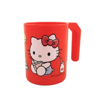 【GOOD LIFE 品好生活】三麗鷗 Hello Kitty握把牙刷杯/漱口杯（讀書）(全館均一價)