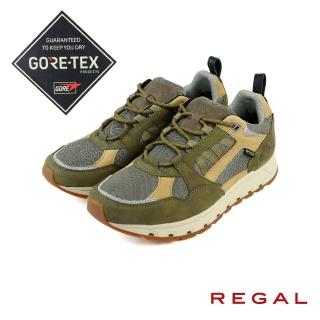【NAGASHIRO永城皮鞋】REGAL日本GORE-TEX防水透氣厚底休閒鞋 軍綠色(50EL-KABG)