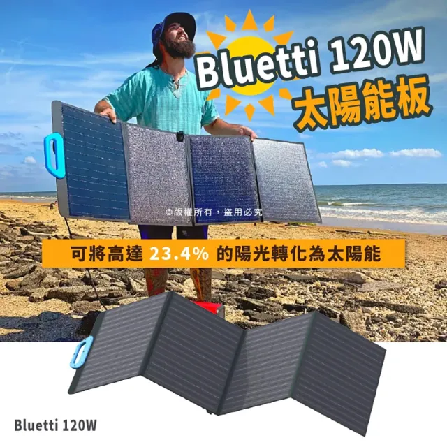 【BLUETTI】200W 太陽能電池板(適用於AC200P/EB70S/EB55/AC50S)