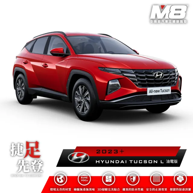 【M8】全機能汽車立體腳踏墊(HYUNDAI TUCSON L 油電版 NX4 2023+)