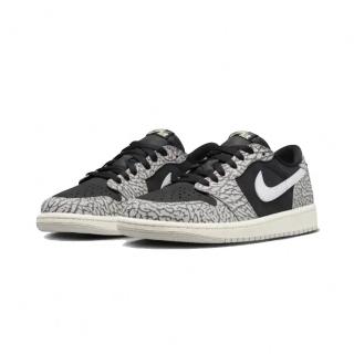 【NIKE 耐吉】Air Jordan 1 Black Cement 黑灰 爆裂紋 大童鞋 女鞋 休閒鞋 CZ0858-001