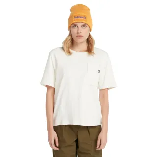 【Timberland】女款復古白TimberFresh™ 科技口袋短袖T恤(A6HQSCM9)