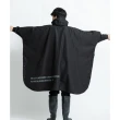 【KIU】成人空氣感有袖斗篷雨衣(163900 黑色)