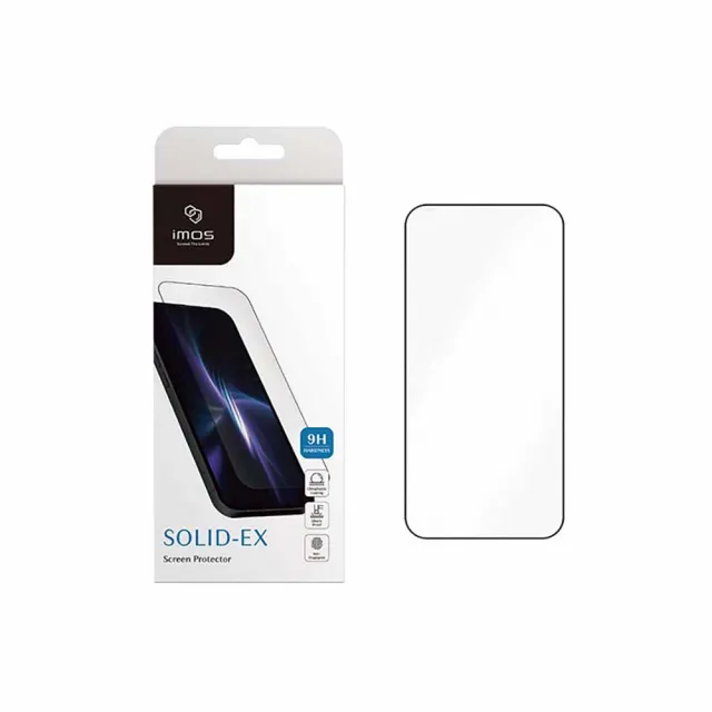 【iMos】iPhone15/15 Plus/15 Pro/15 Pro Max 2.5D霧面 超細黑邊 強化玻璃螢幕保護貼(官方品牌館)