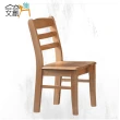 【文創集】凱萊原木紋實木餐椅(單張餐椅販售出貨)