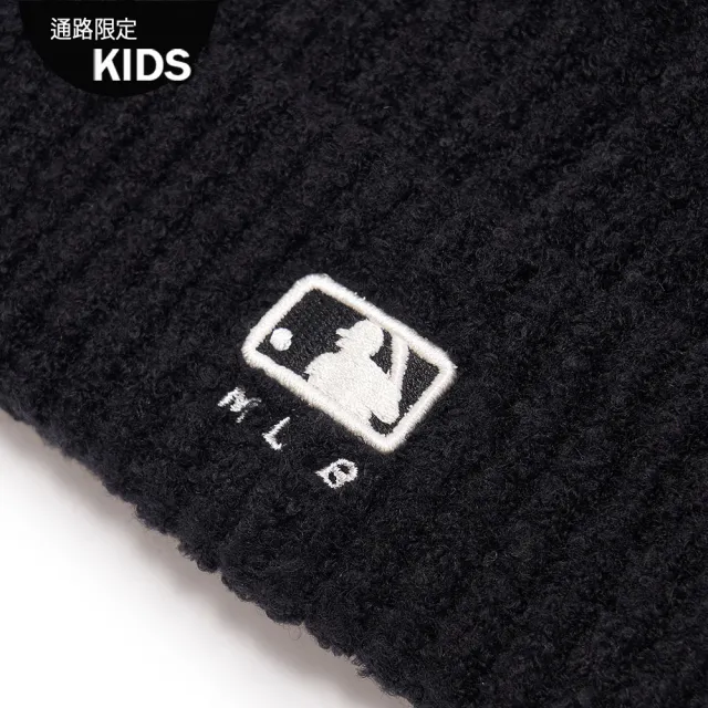 【MLB】童裝 毛帽 童帽 Mega Bear系列 洛杉磯道奇隊(7ABNC0136-07BKS)