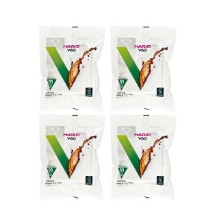 【HARIO】V60 01錐形濾紙100入x4包(2色可選)