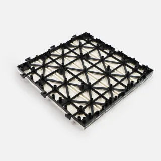 【特力屋】 拼接踏板 塑木米白 9入 30x30cm
