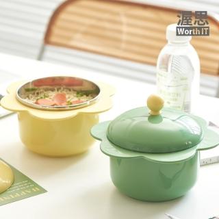 【渥思】花朵隔熱泡麵碗(湯碗.便當碗.碗公)