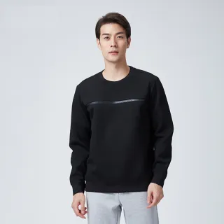 【HONMA 本間高爾夫】男款空氣布圓領上衣 秋冬款 日本高爾夫專業品牌(S-XXL海軍藍、黑色HMFQ510W585)