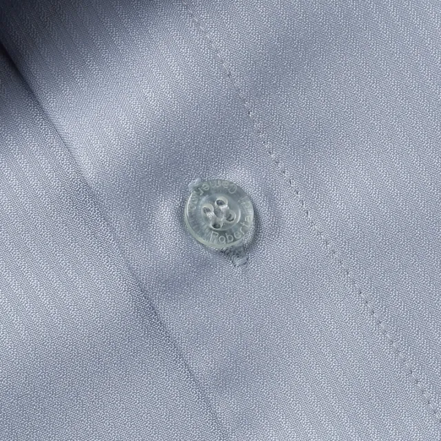 【ROBERTA 諾貝達】男裝 藍灰色短袖襯衫(台灣製 合身版)