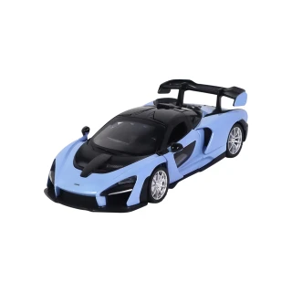 【KIDMATE】1:32合金車 McLaren Senna藍(正版授權 迴力車模型玩具車 麥拉倫跑車 頂級超跑)