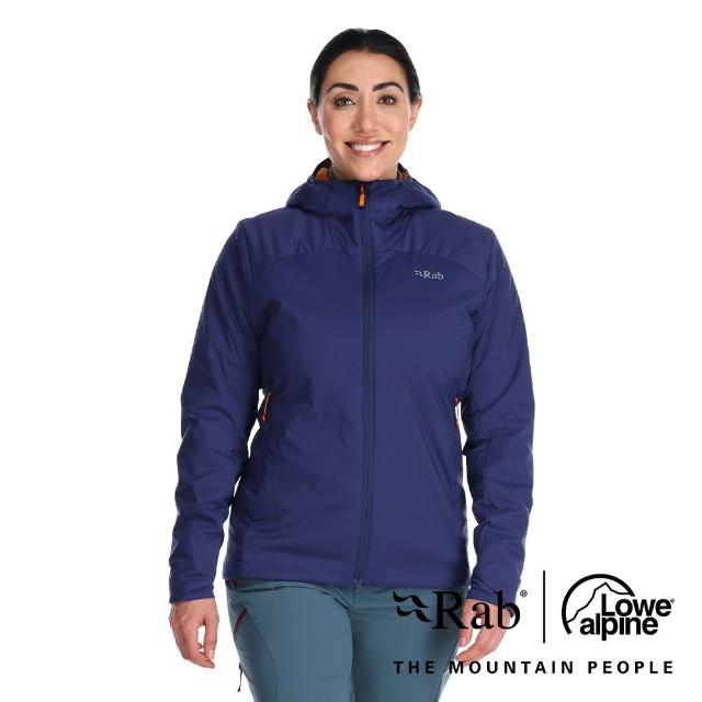 【RAB】Xenair Alpine Light Jacket Wmns 輕量防風透氣化纖連帽外套 女款 飛彈藍 #QIP02