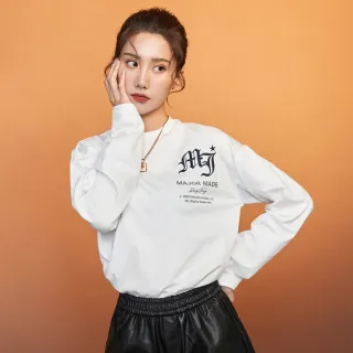 【MAJOR MADE】哥德字後背直向刺繡文字長TEE(#歌德#長袖上衣)