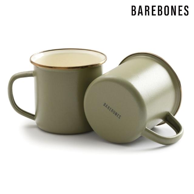 【Barebones】CKW-1027 雙色琺瑯杯組 Enamel 2-Tone Mug-兩入 / 黃褐綠(杯子 茶杯 水杯 馬克杯)