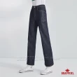 【BRAPPERS】女款 Boy friend系列-中高腰彈性喇叭褲(深藍)