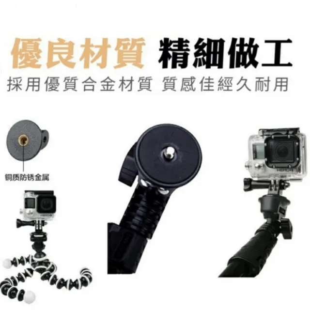 【Ainmax 艾買氏】Gopro 運動相機雲台固定座連結底座配件(適用於GoPro)