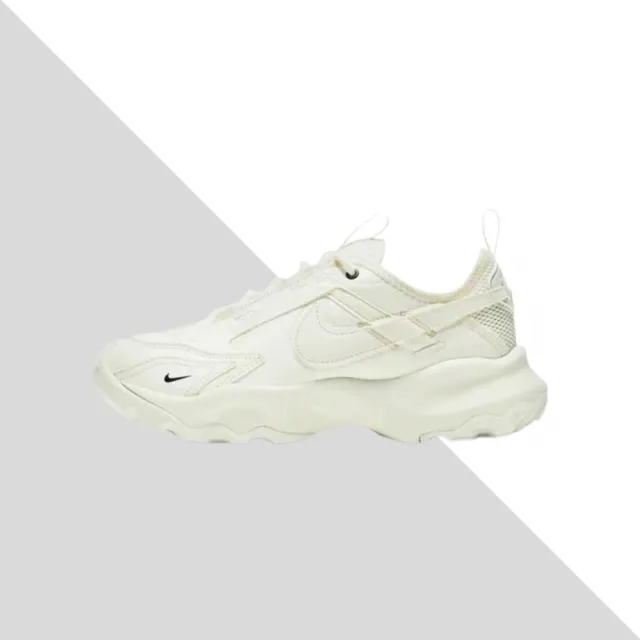 【NIKE 耐吉】老爹鞋 TC7900 女鞋 米白 奶油白 仙女鞋 厚底 增高 反光 米白 白 DD9682-100