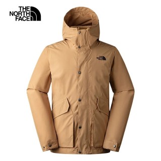 【The North Face】TNF 保暖 連帽三合一外套 M ML FLEECE TRICLIMATE PARKA - AP 男 卡其(NF0A7QSZLIK)