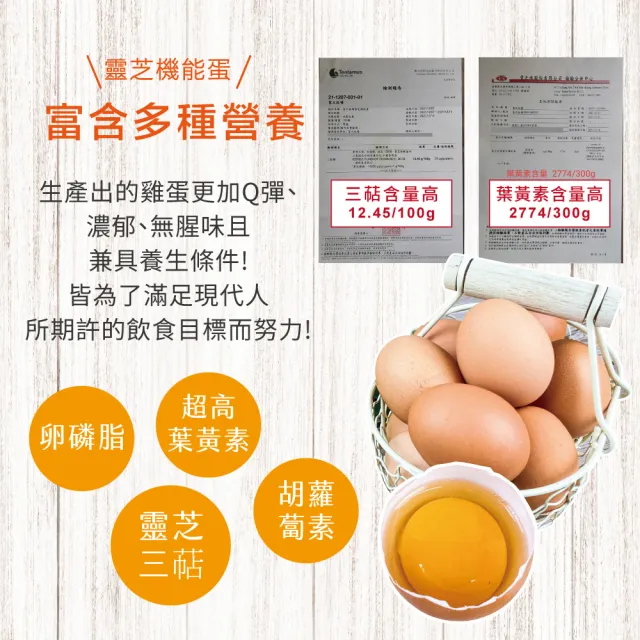 【初品果】富立牧場靈芝機能雞蛋30顆x1箱(彩色蛋_48小時內新鮮生產雞蛋_多項檢驗合格)