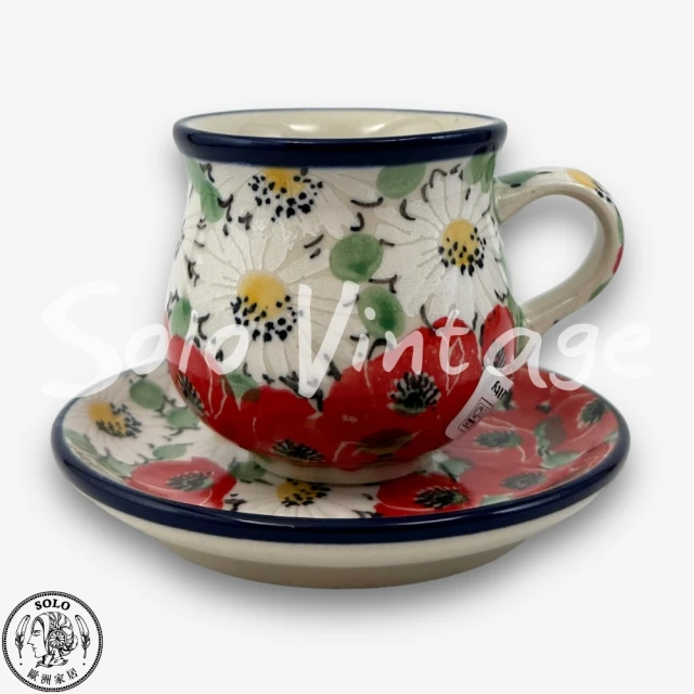 波蘭陶 Vena 波蘭陶 100ML 濃縮咖啡杯盤組 花冠俏