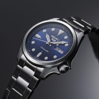 【SEIKO 精工】5 Sports 休閒潮流運動機械錶-藍x銀/40mm(SRPE53K1/4R36-08L0B)