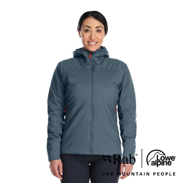 【RAB】Xenair Alpine Light Jacket Wmns 輕量防風透氣化纖連帽外套 女款 獵戶藍 #QIP02