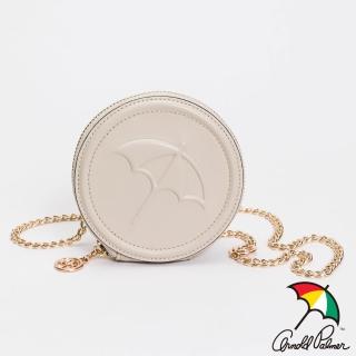 【Arnold Palmer 雨傘】零錢包附長鍊帶 Charming系列(米色)