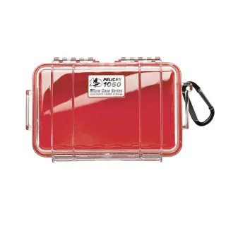 【PELICAN】1050 微型防水氣密箱 透明 紅(公司貨)