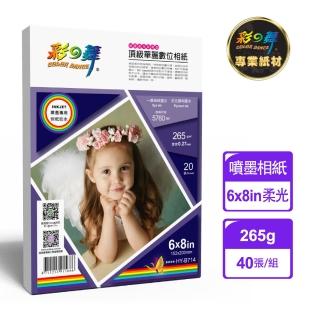 【彩之舞】噴墨RC絨面柔光珍珠型頂級華麗數位相紙-防水 265g 6×8in HY-B714x2包(防水、6x8、相片紙)