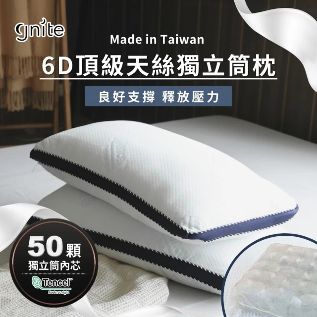 家購網嚴選 銀離子矽膠包覆獨立筒枕 1入(45x74cm/入