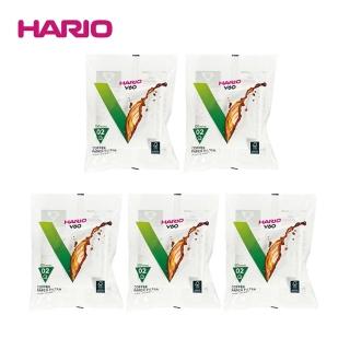 【HARIO】V60 02錐形濾紙100入x5包(2色可選)