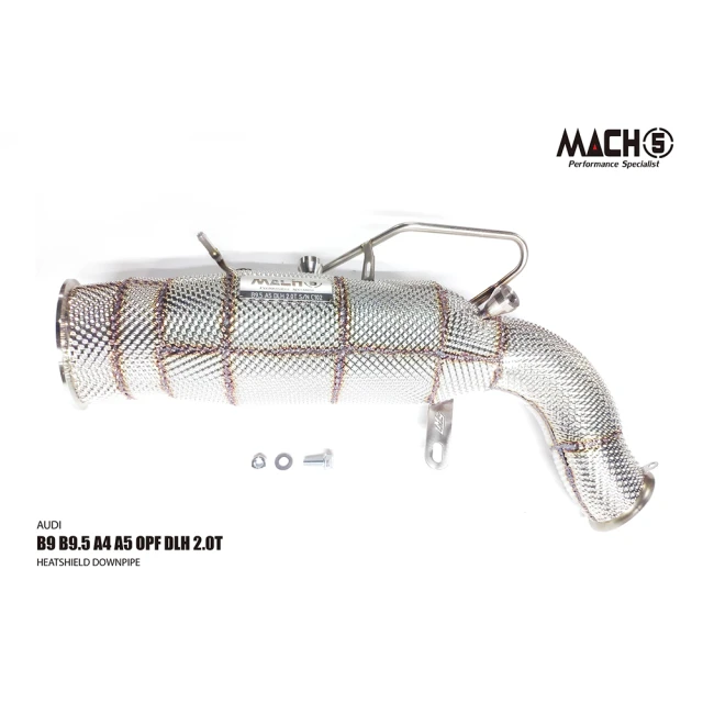 Mach5 AUDI S6 S7 高流量帶三元催化排氣管(C