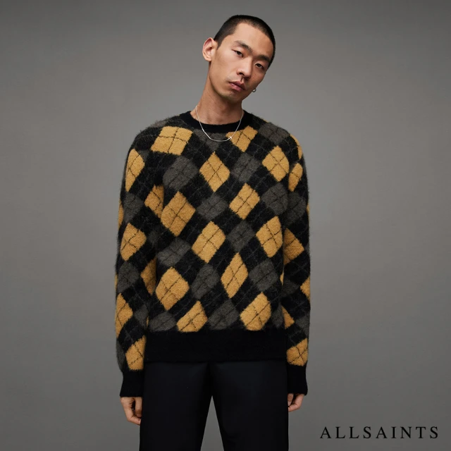 ALLSAINTS FITZROY 羊毛針織上衣BLK/GO