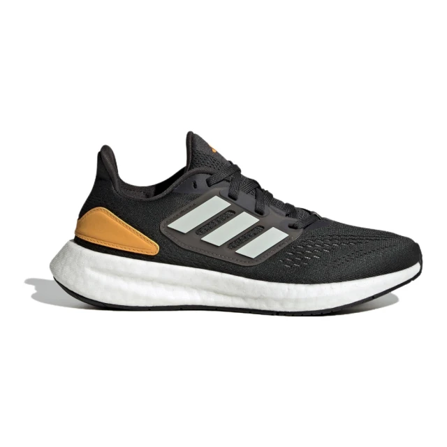 adidas 愛迪達adidas 愛迪達 慢跑鞋 女鞋 大童 運動鞋 緩震 PUREBOOST 22 J 黑橘 IF5544(8480)