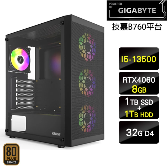 技嘉平台 i5十核GeForce RTX 4060{創世者}