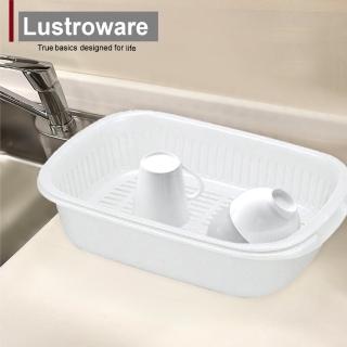 【Lustroware】日本巖崎雙層瀝水架-小(2色任選)