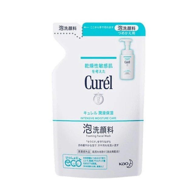 Curel 花王珂潤 潤浸保濕洗顏慕絲150ml x2入（日