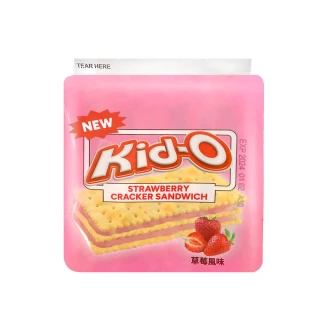 【KID-O】三明治餅乾-草莓3入組(136g)