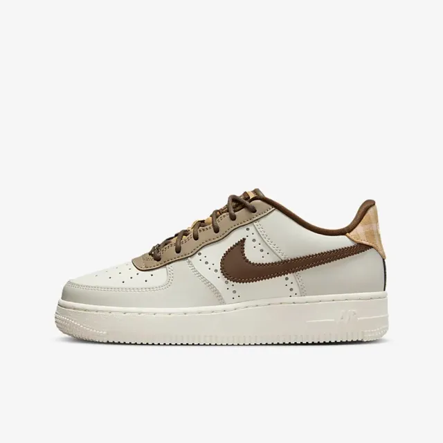 NIKE 耐吉】休閒鞋運動鞋AIR FORCE 1 LV8 GS 男鞋女鞋大童帆白