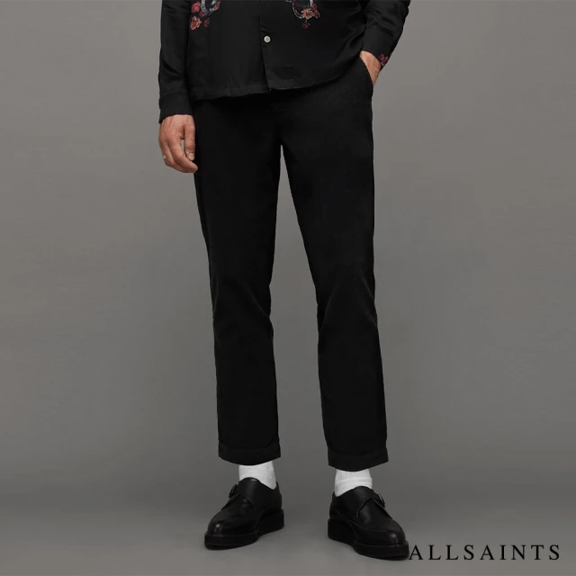 ALLSAINTS SLEID 燈芯絨中腰西裝長褲Black(舒適版型)