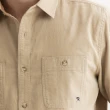 【Arnold Palmer 雨傘】男裝-復古燈心絨寬鬆版長袖襯衫(奶茶色)