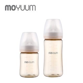 【MOYUUM】韓國 PPSU 寬口奶瓶 2入組(270ml*1+170ml*1)